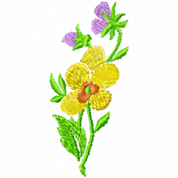 Flowers And Tree Embroidery Design 7 Flowers And Tree Embroidery Design 7